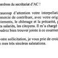 Fac-similÃ© du courrier