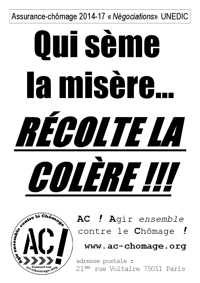 Jeudi 27 fÃ©vrier : POUR des droits nouveaux et CONTRE le projet d'accord du Patronat-uni !